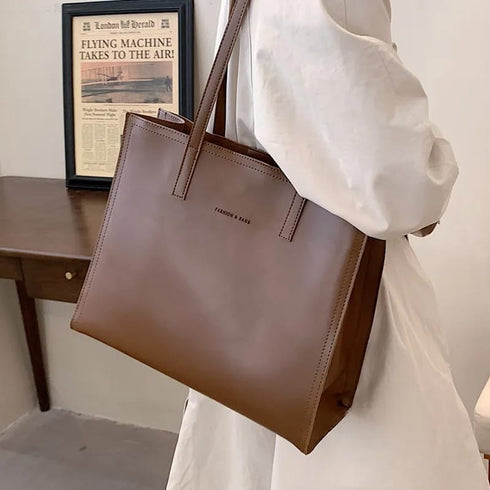 Casual Large Tote Triple Compartment Hand Bag